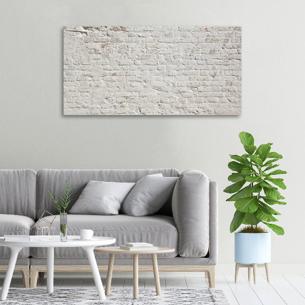 Foto en lienzo con acabado profesional horizontal pared de ladrillos