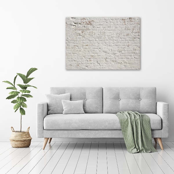 Foto en lienzo con acabado profesional horizontal pared de ladrillos