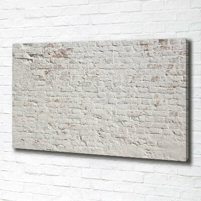 Foto en lienzo con acabado profesional horizontal pared de ladrillos