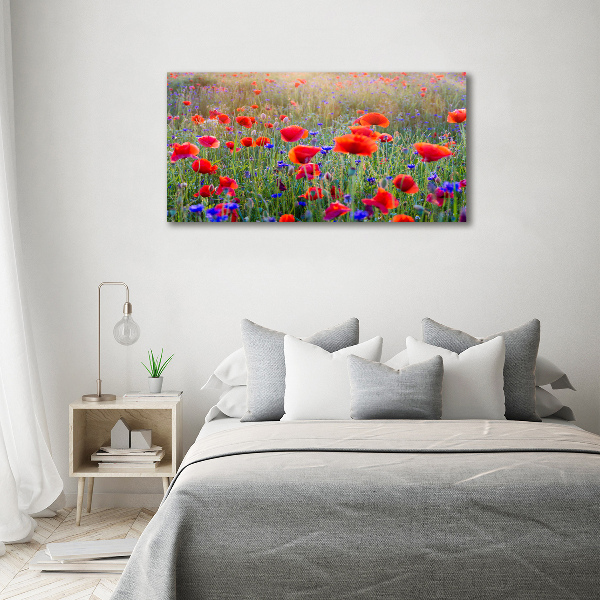 Fotocuadro en lienzo de alta calidad horizontal Flores silvestres