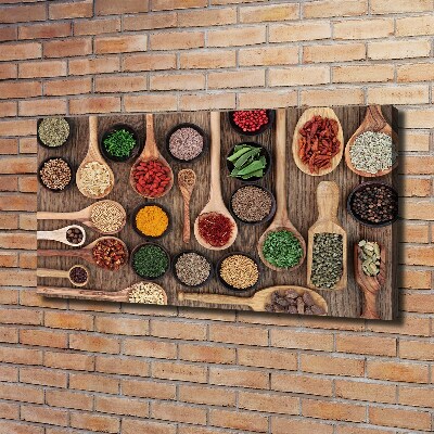 Foto en lienzo con acabado profesional horizontal Especias y hierbas