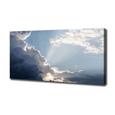 Cuadro canvas con impresión uv duradera horizontal Nubes en el cielo
