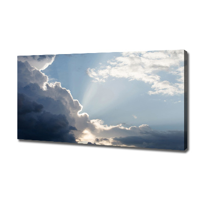 Cuadro canvas con impresión uv duradera horizontal Nubes en el cielo