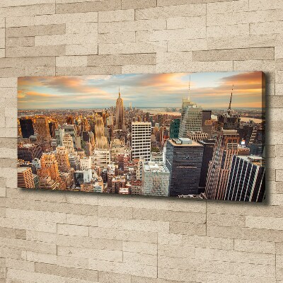 Foto en lienzo con acabado profesional horizontal Vista aérea de Nueva York