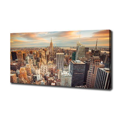 Foto en lienzo con acabado profesional horizontal Vista aérea de Nueva York