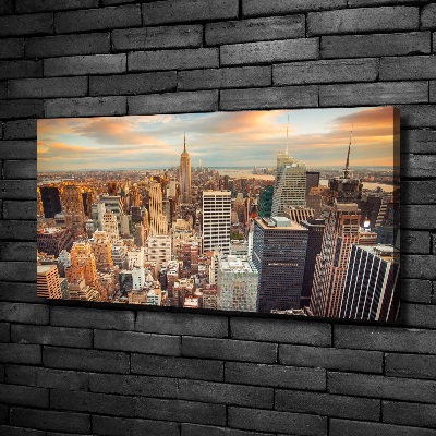 Foto en lienzo con acabado profesional horizontal Vista aérea de Nueva York