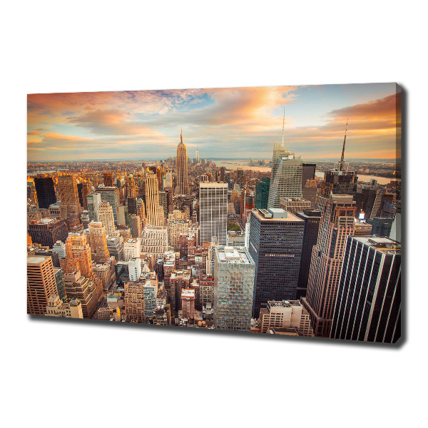 Foto en lienzo con acabado profesional horizontal Vista aérea de Nueva York