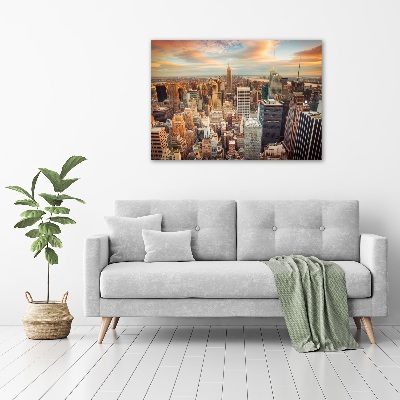 Foto en lienzo con acabado profesional horizontal Vista aérea de Nueva York