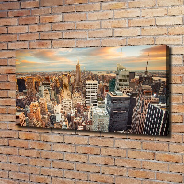 Foto en lienzo con acabado profesional horizontal Vista aérea de Nueva York