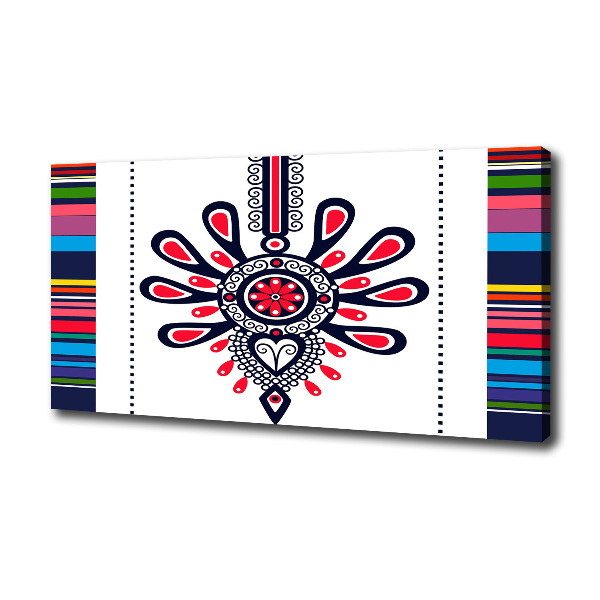 Foto en lienzo con acabado profesional horizontal Patrón popular polaco