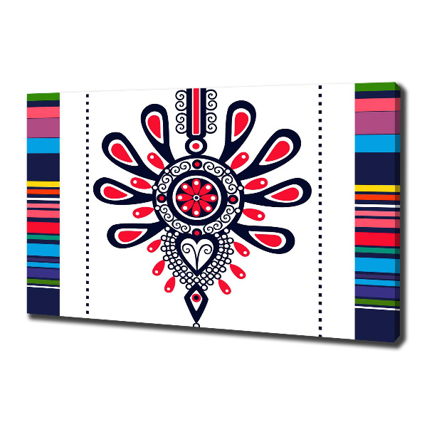 Foto en lienzo con acabado profesional horizontal Patrón popular polaco