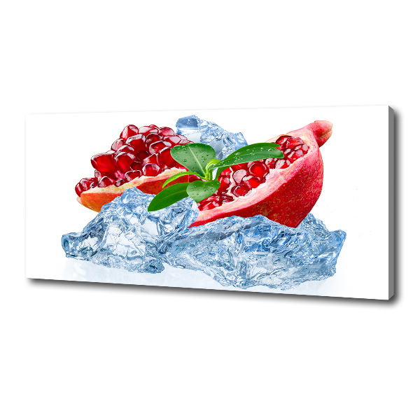 Cuadro canvas moderno de gran formato horizontal Granada con hielo