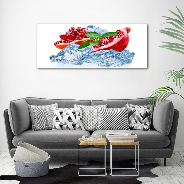 Cuadro canvas moderno de gran formato horizontal Granada con hielo