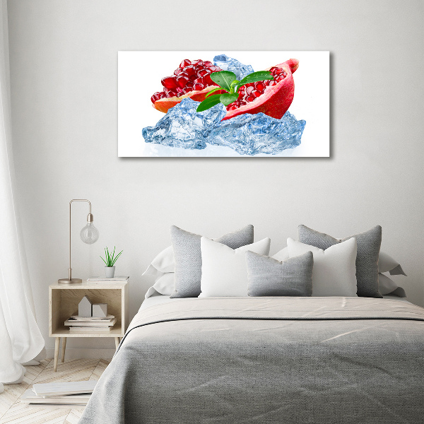 Cuadro canvas moderno de gran formato horizontal Granada con hielo