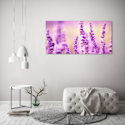 Cuadro canvas moderno de gran formato horizontal Lavanda