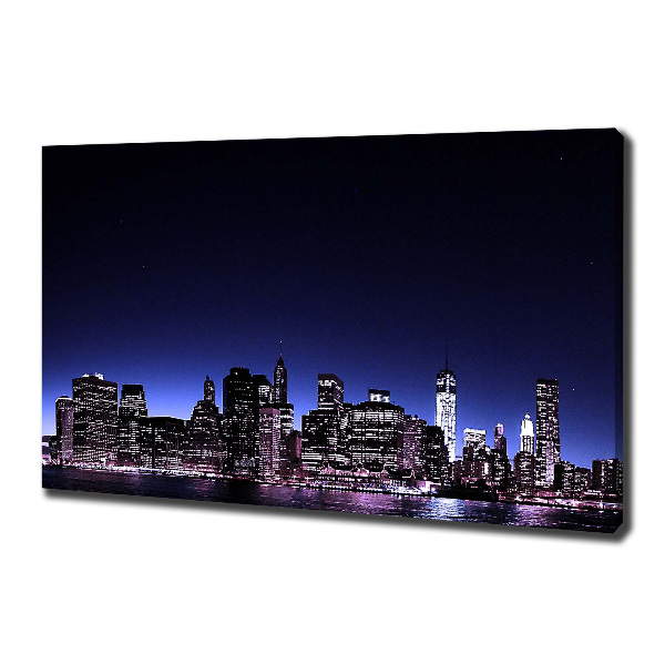 Cuadro canvas moderno de gran formato horizontal Puente de Brooklyn