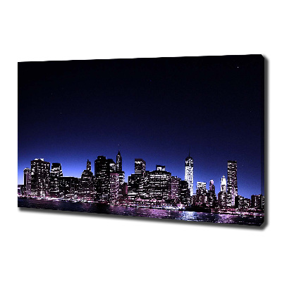 Cuadro canvas moderno de gran formato horizontal Puente de Brooklyn