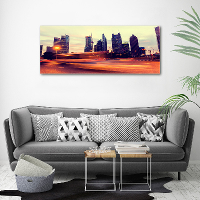 Foto en lienzo con acabado profesional horizontal Shanghái de noche
