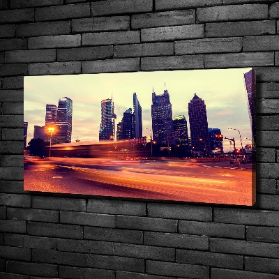 Foto en lienzo con acabado profesional horizontal Shanghái de noche