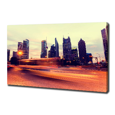 Foto obraz na płótnie Szanghaj nocą