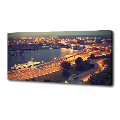 Cuadro canvas con impresión uv duradera horizontal Szczecin, Polonia