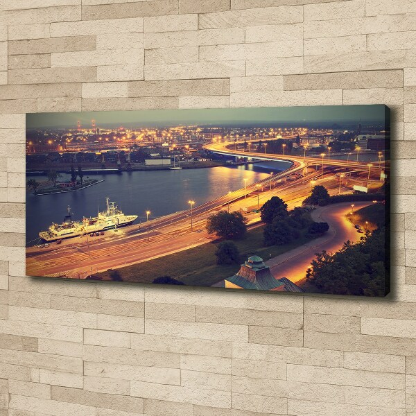 Cuadro canvas con impresión uv duradera horizontal Szczecin, Polonia