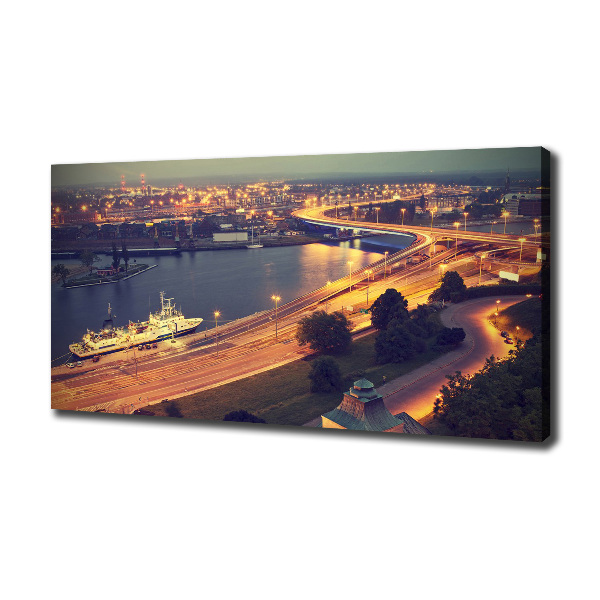 Cuadro canvas con impresión uv duradera horizontal Szczecin, Polonia