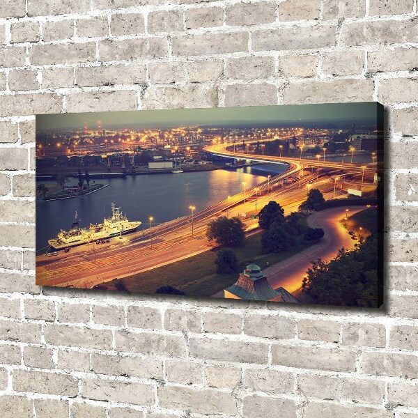 Cuadro canvas con impresión uv duradera horizontal Szczecin, Polonia