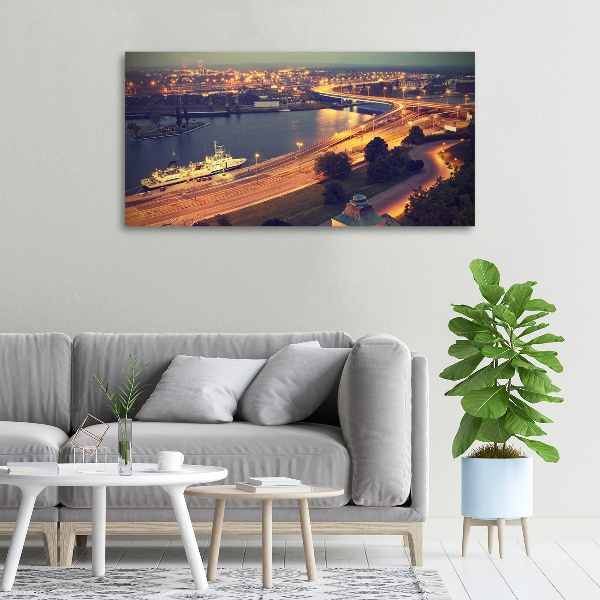 Cuadro canvas con impresión uv duradera horizontal Szczecin, Polonia