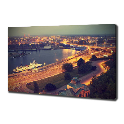Cuadro canvas con impresión uv duradera horizontal Szczecin, Polonia