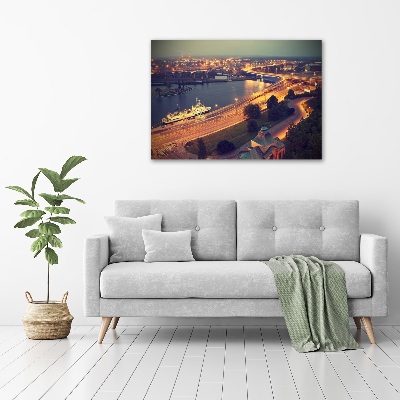 Cuadro canvas con impresión uv duradera horizontal Szczecin, Polonia