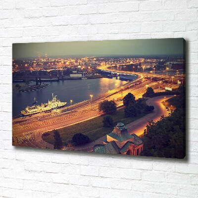 Cuadro canvas con impresión uv duradera horizontal Szczecin, Polonia
