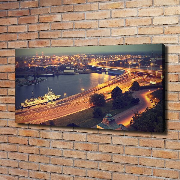 Cuadro canvas con impresión uv duradera horizontal Szczecin, Polonia
