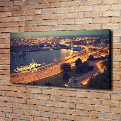 Cuadro canvas con impresión uv duradera horizontal Szczecin, Polonia