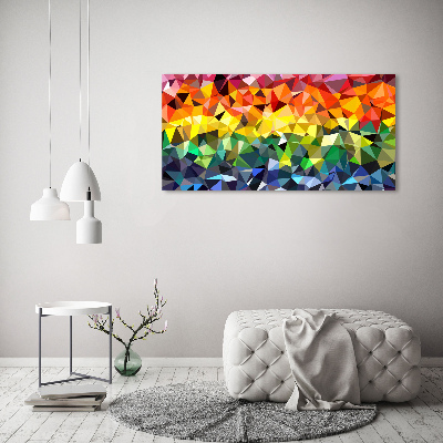 Fotocuadro en lienzo de alta calidad horizontal Fondo geométrico