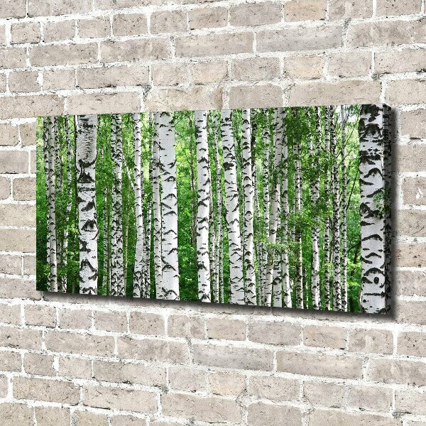 Foto en lienzo con acabado profesional horizontal Abedules