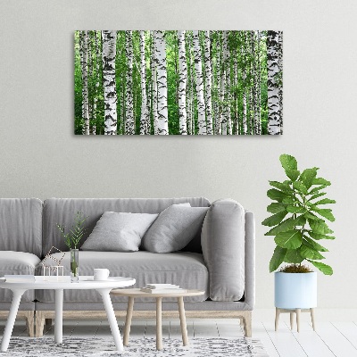 Foto en lienzo con acabado profesional horizontal Abedules