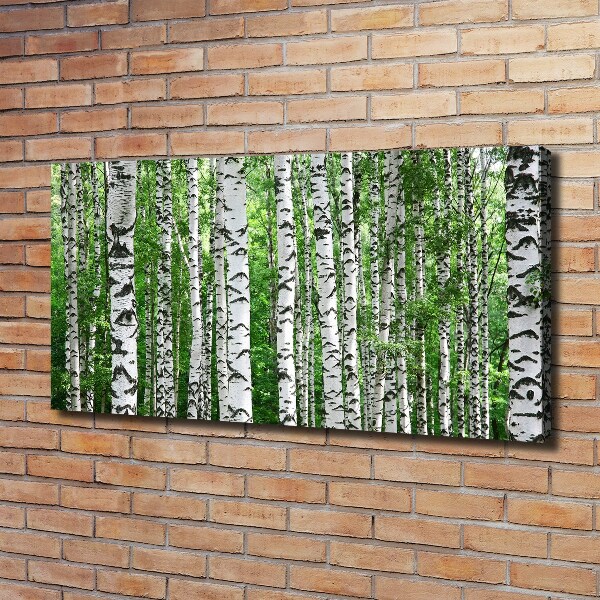 Foto en lienzo con acabado profesional horizontal Abedules