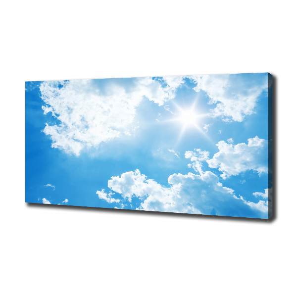 Cuadro canvas con impresión uv duradera horizontal Nubes en el cielo
