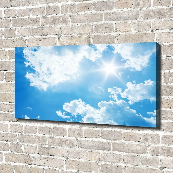 Cuadro canvas con impresión uv duradera horizontal Nubes en el cielo