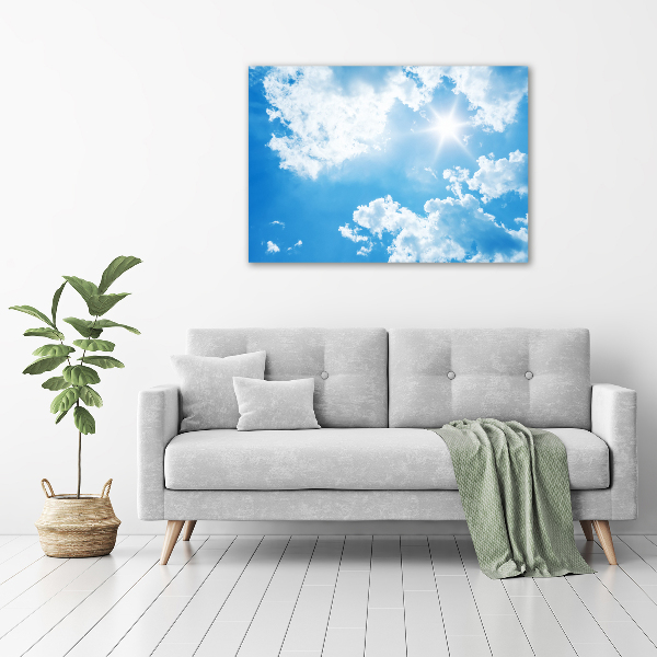 Cuadro canvas con impresión uv duradera horizontal Nubes en el cielo