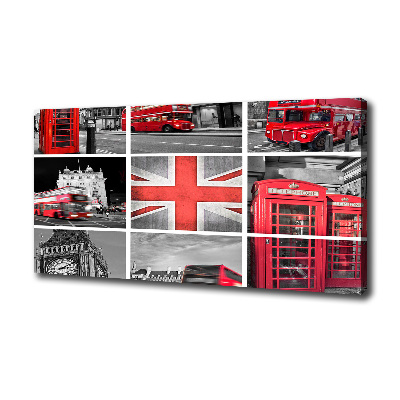 Fotocuadro en lienzo de alta calidad horizontal Collage de Londres