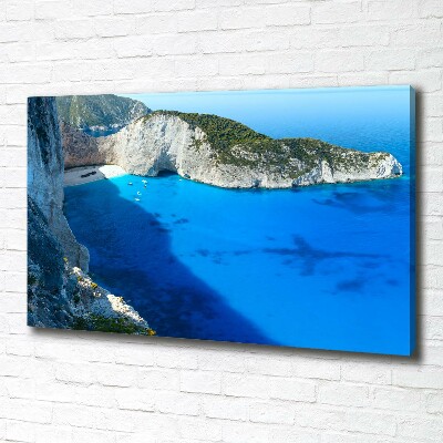 Cuadro canvas con impresión uv duradera horizontal Zante, Grecia