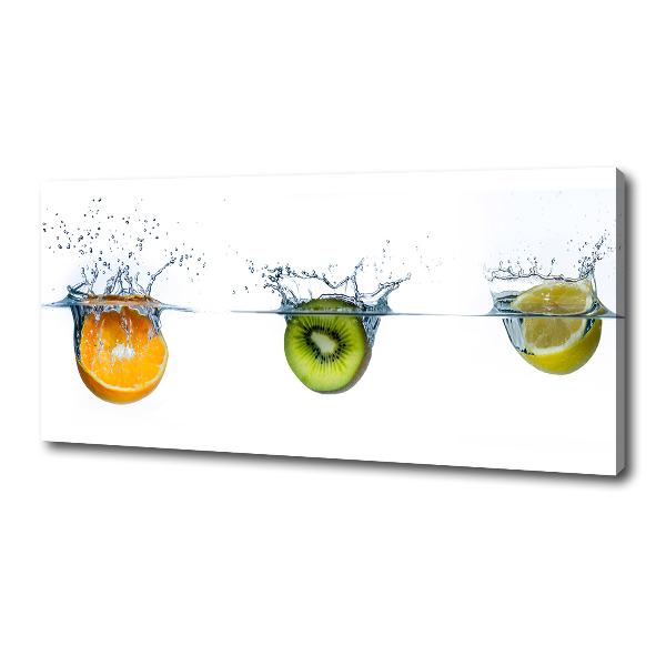 Fotocuadro en lienzo de alta calidad horizontal Frutas bajo el agua