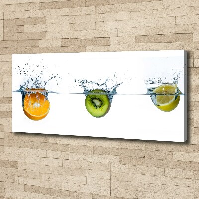 Fotocuadro en lienzo de alta calidad horizontal Frutas bajo el agua