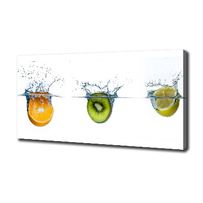 Fotocuadro en lienzo de alta calidad horizontal Frutas bajo el agua