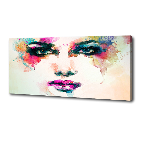 Cuadro canvas con impresión uv duradera horizontal Retrato de una mujer