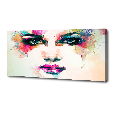 Cuadro canvas con impresión uv duradera horizontal Retrato de una mujer