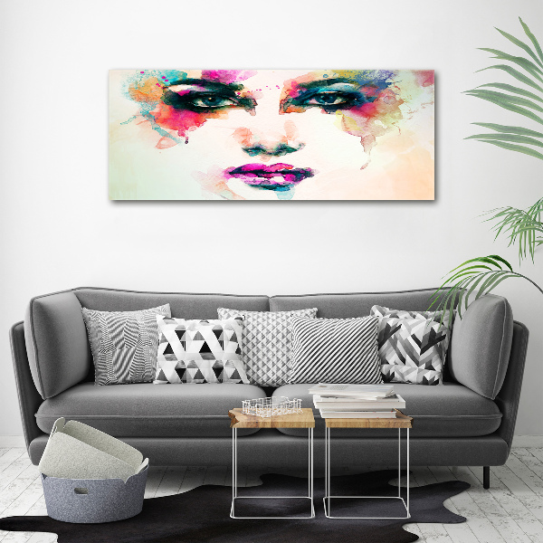 Cuadro canvas con impresión uv duradera horizontal Retrato de una mujer
