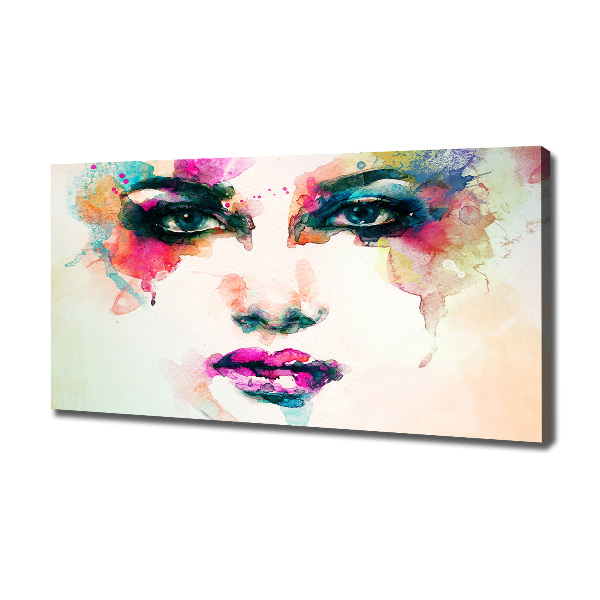 Cuadro canvas con impresión uv duradera horizontal Retrato de una mujer